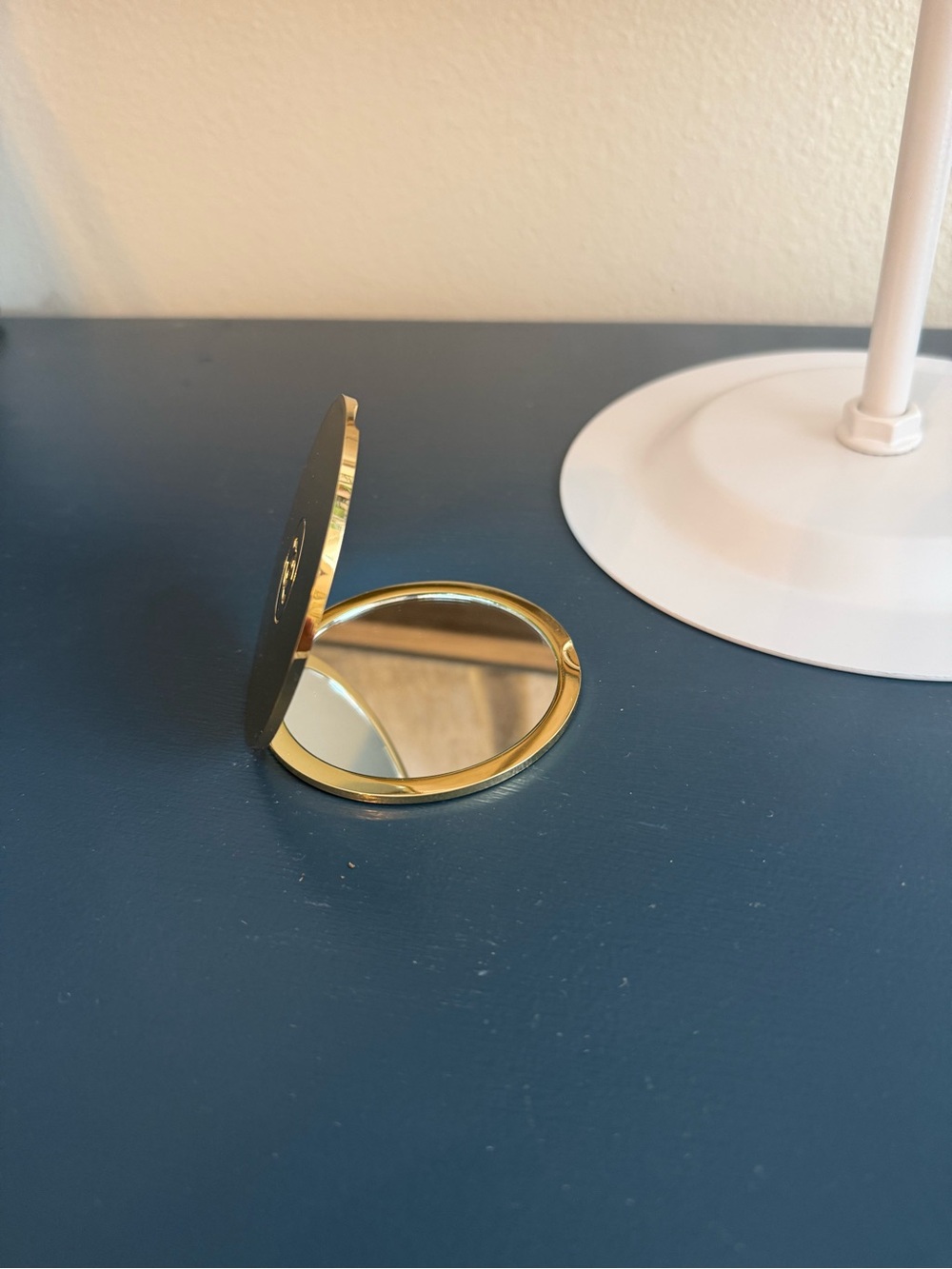 CHANEL Gold Round Compact Mirror - Picture 2 of 5